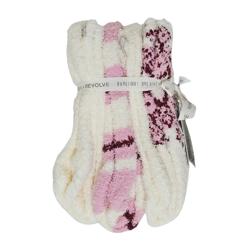 BUNDLE Barefoot Dreams x Revolve Winter Socks Set Cozy Chic 6 Pairs Cottagecore - Picture 8 of 13